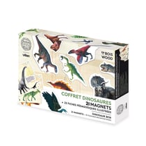 Coffret de 21 magnets dinosaures - Vilac