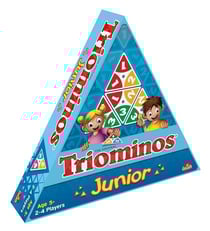 Triominos junior 2 niveaux - domino triangulaire - goliath - 60681 - jeu societe enfant