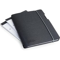 Lot de 3 porte-documents - Avec rabat - Format A5 - Noir - Bloc inclus - Rapesco