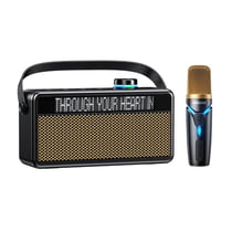 Enceinte Bluetooth Avec Micro Portable Et Affichage Paroles Longue Autonomie Noir YONIS
