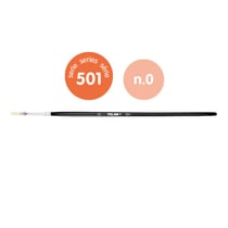 Sachet 12 pinceaux soie de porc Chungking plats série 501 nº 0