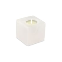 Photophore en Cristal de Sel Blanc Cube - Omsaé