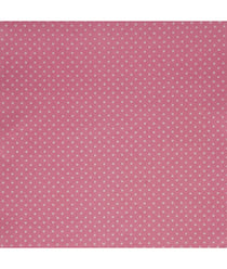 Tissu coton petits points de 150 cm de largeur Rose vendu par 50 cm