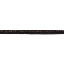 Bande cuir synthétique, Métallique plat, anthracite, 3mm, 2m