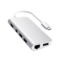 Satechi Hub USB-C Multiport USB 3.0 Power Delivery 49W HDMI 4K et Lecteur SD Argent