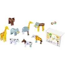 Animaux magnétiques - 0066 - 8 grands animaux Funny Puzzle, boîte fermée - 32 pieces - Des 12 mois