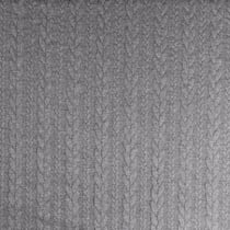 Tissu Sweat effet Maille tressée Gris pierre
