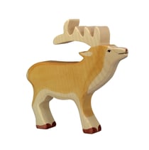FIGURINE HOLZTIGER CERF 15 CM