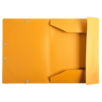 Chemise à élastique 3 rabats Polypropylène 4/10e Opaque Eco - A4 - Jaune - x 30 - Exacompta
