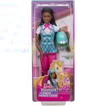 Coffret barbie cavalière poupée barbie + accessoires - collection centre équestre - poupée mannequin - mattel - hxj39