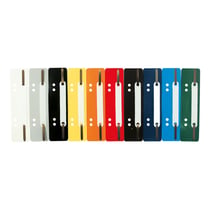 Fixe-dossiers à lamelle polypropylène - Couleurs assorties - x 250 - Exacompta