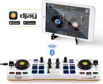 Hercules DJControl Mix – Contrôleur DJ Bluetooth sans fil pour Smartphone (iOS et Android)