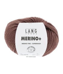 Pelote de Laine à tricoter MERINO + (PLUS) - Lang Yarns Rouge (076)
