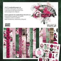 8 papiers scrapbooking 30 x 30 cm 13@rts CARMEN