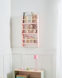 Bibliothèque MDF Rose pastel RIGOLET - Beliani