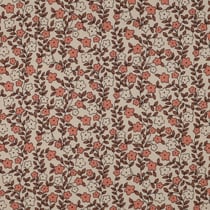Tissu Jersey Coton côtelé Bio Petites fleurs sur fond Ecru