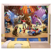 Walltastic 42834 Papier Peint Mural Le Cirque - Bleu