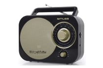 Radio portable Muse - Collection Vintage M-055 RB - Noir et Or - 18 x 13 x 8 cm - 0,63 kg