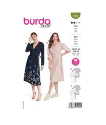 Patron Burda 5933 - Robes portefeuille du 34 au 44 (FR) taille n°FR 34-44