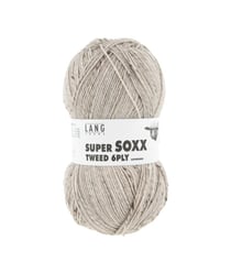 Pelote à tricoter SUPER SOXX TWEED 6 fils - 150 Gr - Lang Yarns : La laine robuste, chaude et élégante 26 Ecru