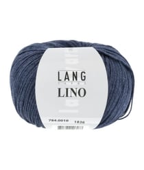 Pelote de lin à tricoter Lino - Lang Yarns 10 Bleu