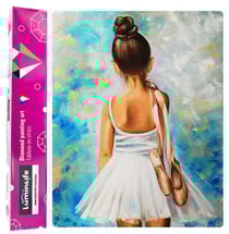Diamond Painting Broderie Diamant LUMINLIFE 70x50cm, 5D, diamants ronds - Petite danseuse