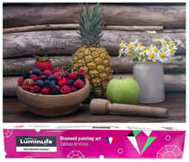 Diamond Painting Broderie Diamant LUMINLIFE 50x65cm, 5D, diamants ronds - Nature morte 2