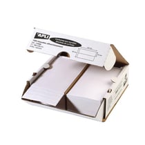 Apli 115498 - Etiquettes blanches affranchissement 140mm x 40mm - 2 front
