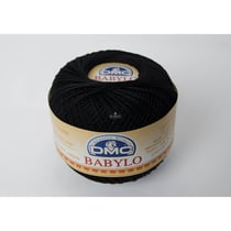 Fil à crocheter Babylo Gross. 10 - Col. 310 - Noir