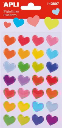 P 1F STICKERS COEURS