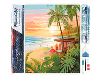 Diamond Painting Broderie Diamant Figured’Art 40x50cm toile entière roulée avec diamants carrés - Club de surf