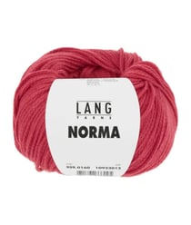 Pelote de coton à tricoter Norma - Lang Yarns 160 Rouge