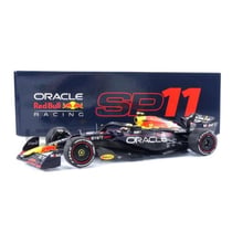 Voiture miniature - MINICHAMPS - RED BULL RB19 - Échelle 1/18 - Bleu/Rouge/Jaune - Vainqueur GP Arabie Saoudite 2023