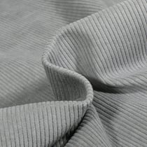 Tissu Velours d'ameublement côtelé Lena Gris souris
