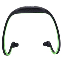 Casque Sport Étanche Sans Fil Bluetooth Avec Emplacement Micro SD Et Mains Libres Vert YONIS