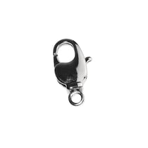 Fermoir carabinier av. oeillet rotatif, argent, 7,3x14mm, 2 pces