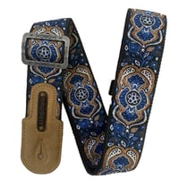 GROOVIT® – Sangle Jacquard Perse Saphir / Édition Métal