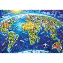 Puzzle Symboles du Monde 2000 pièces - EDUCA - Tableaux et peintures - Multicolore