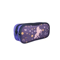 Trousse rectangulaire Cybel – Violet – LICORNE – 2 compartiments