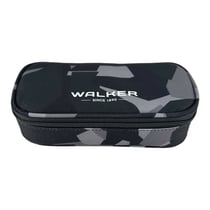 Trousse - Avec compartiments - Gris - Motif treillis camouflage - Walker