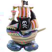 Ballon Aluminium Debout - Bateau de Pirate - 81 cm