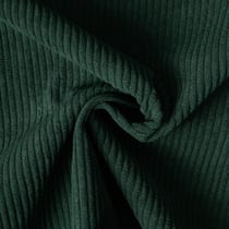 Tissu Velours d'ameublement côtelé Emy uni Vert sapin