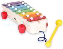 Xylophone vintage classic 2 en 1 a roulettes - fisher price - jouet d'eveil bebe