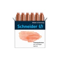 Lot de 6 cartouches d'encre pastel - Abricot - Schneider