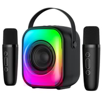 Enceinte Bluetooth Karaoke Portable Avec 2 Micros Pour Fêtes Et Camping YONIS