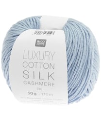 Fil exceptionnel Luxury Cotton Silk Cashmere dk - Rico Design 08 Bleu pigeon