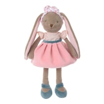 Bunny Sisters 30 cm Robe rose