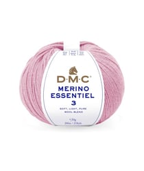 Pelote de laine Merino Essentiel 3 - DMC - Certifié Oeko-Tex 983 Rose