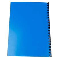 Paquet de 100 couvertures Chromées pour reliure A4 - Bleu - Exacompta