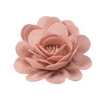 Broche fleur 8,5cm rose
